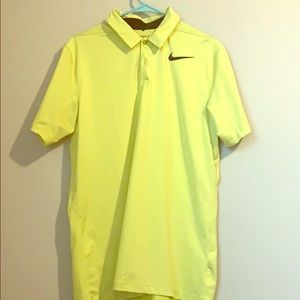 Men’s Nike Golf Dri-Fit Yellow Polo Shirt